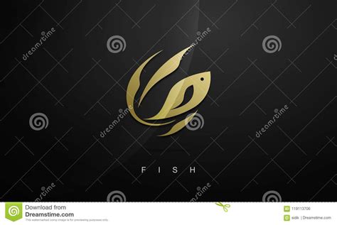 鱼商标模板 向量例证. 插画 包括有 要素, 餐馆, 海洋, 上涨, 徽标, 水色, 动画片, 查出, 象征 - 121834072
