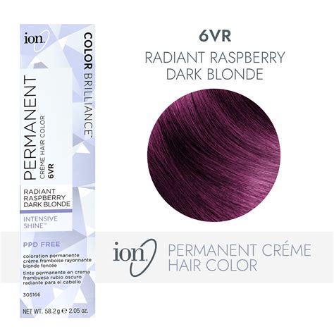 ion 6VR Radiant Raspberry Dark Blonde Permanent Creme Hair Color by ...