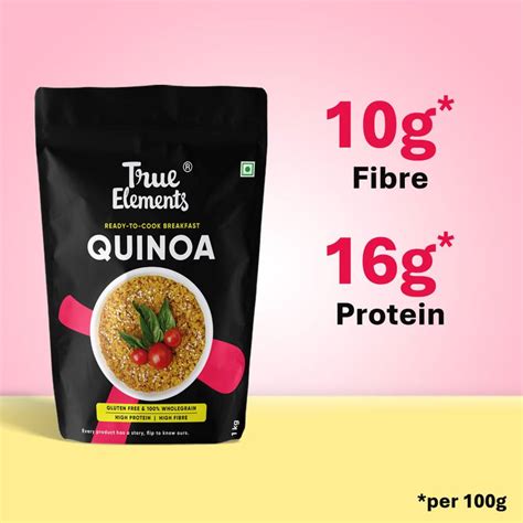 True Elements Quinoa Naturally Gluten Free, Ready to Cook Breakfast ...