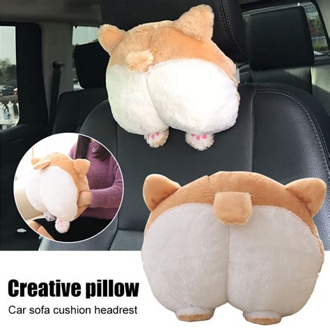 Buy Cute Corgi Dog Shaped Plush Pillows Soft Toys Doll Vent Corgi Dog ...
