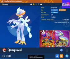 Buy Pokemon Scarlet/Violet SHINY QUAQUAVAL Lv.100 Adamant 6IV w ...