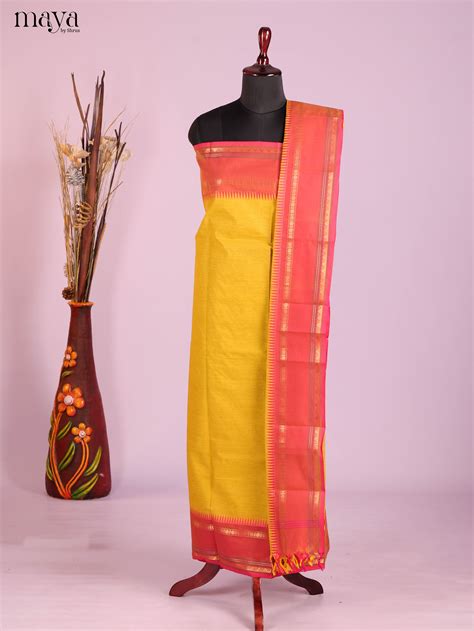 Chettinad Cotton Top Dupatta Sets | Elegant Handloom Styles