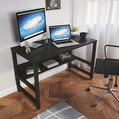 LAD Workspaces® - Ichiban Mini - 2 Tier Engineered Wood Study Table, L ...