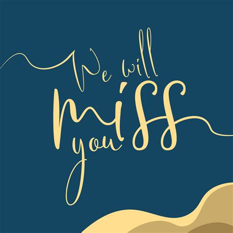 Farewell party luxury template with We will miss you text. Party ...