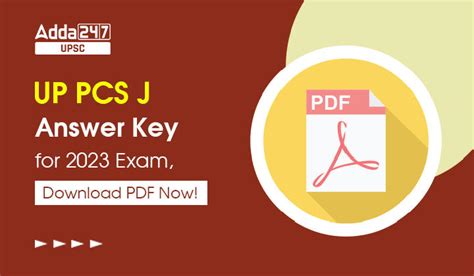 UP PCS J Prelims Answer Key for 2023 Exam, Download PDF Now!
