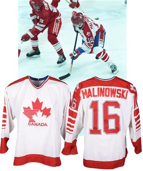Lot Detail - Merlin Malinowski's 1988 Calgary Olympics Team Canada Game ...