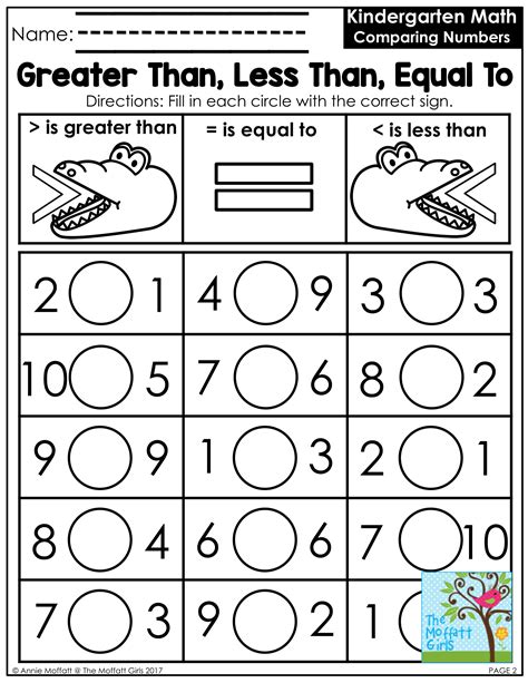 Image result for Kindergarten Math Comparing Numbers
