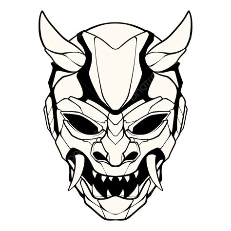 Oni Mask Drawing Step By Step at Milla East blog