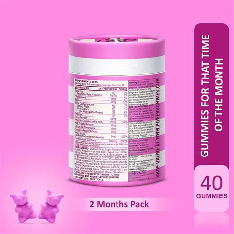 Power Gummies That Time of The Month - Period Pain Gummies, Cramp ...