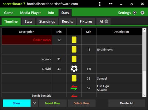 Football Scoreboard Software for LED Displays | Soccerboard