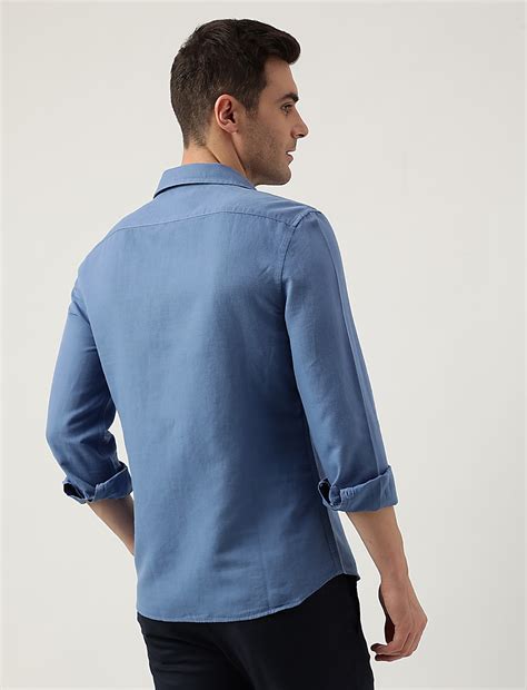 Buy Slim Fit Linen Blend Plain Shirt at Marks & Spencer