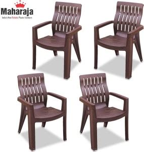 MAHARAJA FORTUNER Matte Glossy Chair for Home & Restaurant Plastic ...