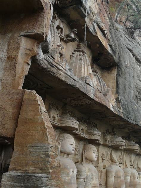 Gwalior Fort, Part 4: Rock-Cut Jain Tirthankar Statues on the South ...