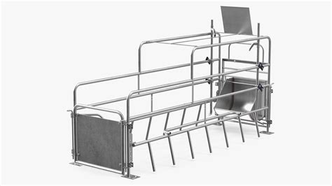 3D model Sow Farrowing Crate Empty | 3D Molier International