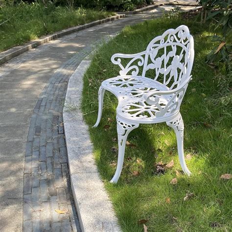 KAILI Garden Bench, Metal Aluminum Rose, Suitable India | Ubuy