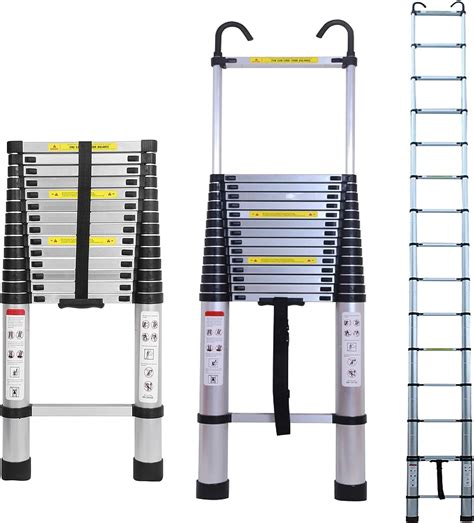 Buy AnSi Telesping Ladder, Folding Straight Portable Roof Telespic ...