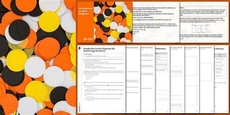 👉 Introduction to Venn Diagrams KS3 Resource Pack