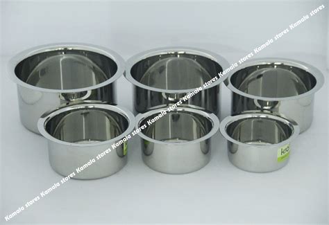 KRAFT Stainless Steel Plain Topes, Induction and Gas Friendly, Heavy ...