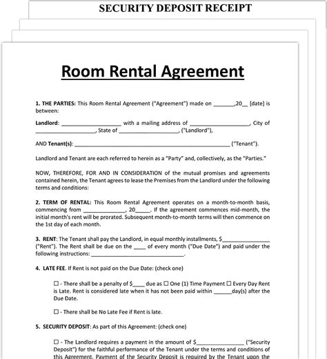 Lease Agreement For Rental Property Includes 3 Blank Rental Forms ...