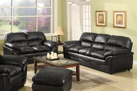 living room decorating ideas with black leather furniture