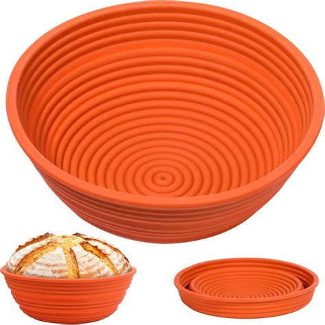 Amazon.com: KULE Silicone Banneton Proofing Basket (1pack), Collapsible ...