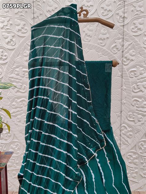 KcPc New Leheriya Design Chinon Cutdana Gota pati Work Lehenga GSM ...