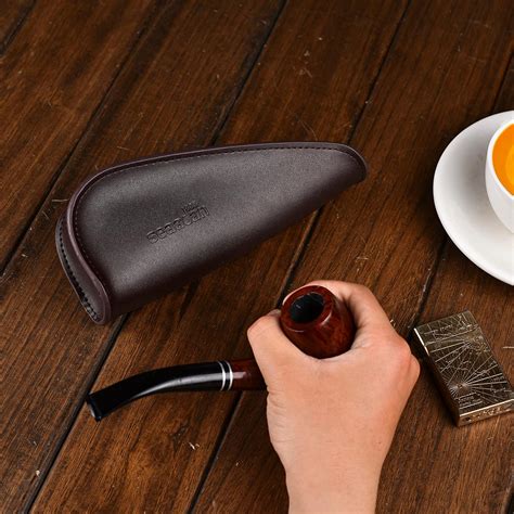 Seaadan1985 Leather Tobacco Pipe Pouch - Portable Zipper Single India ...