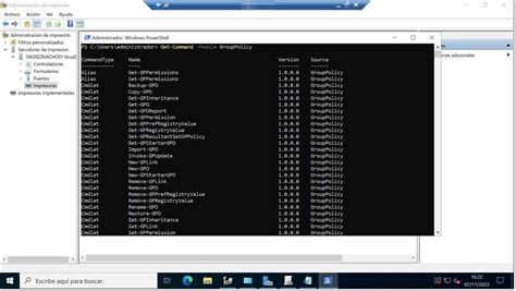 Comandos de Powershell para desplegar y gestionar GPO