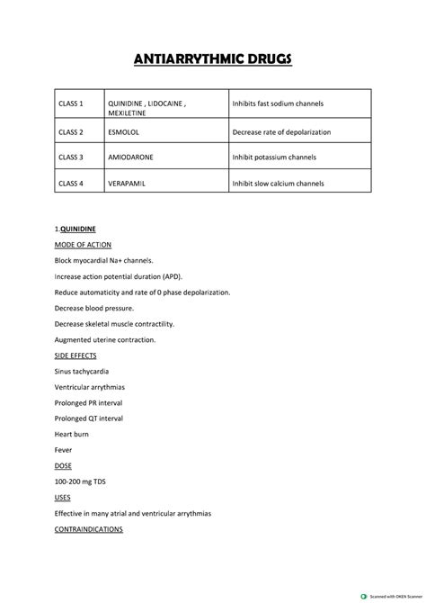 Antiarrythmic Drugs - It's a short note - Essentials of Medical ...