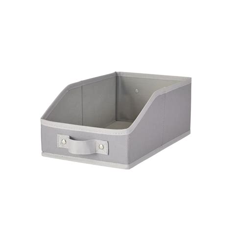 neatfreak! ( 11.62-in W x 4.72-in H x 7.28-in D ) Gray Canvas Bin in ...