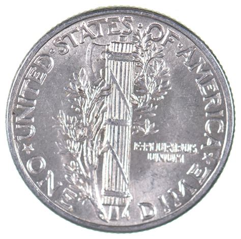 Unc BU MS 1943 US Mercury 90% Silver Dime Coin Collection Lot Set Break ...