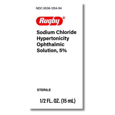 Rugby Sodium Chloride Ophthalmic Solution 5% | 3 Pack