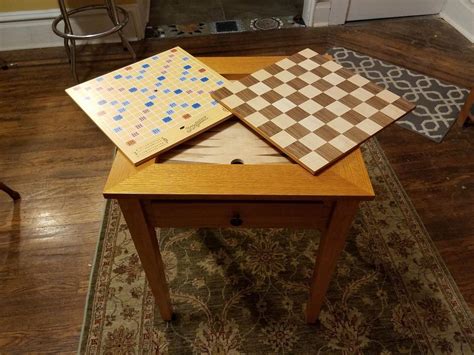 5 in 1 multi board game table - chess, checkers, backgammon, scrabble, monopoly | #1950443647