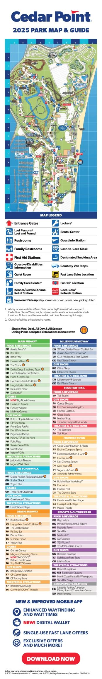 🌲The Ultimate Cedar Point Map Resource: Download, Print, Explore - All Maps