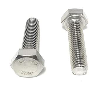 M8-1.25 X 30 Hex Head Cap Screw Hex Bolts DIN933 (M8x30) Full Thread A2 ...
