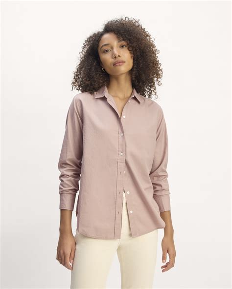 The Must-Have Shirt in Silky Cotton Dusty Rose – Everlane