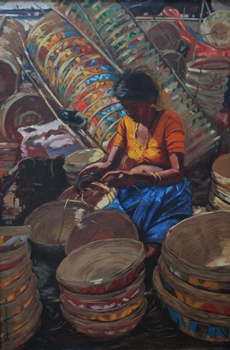 "Untitled 3": Light Brown Oil Painting by Sachin Sawant | ArtZolo.com