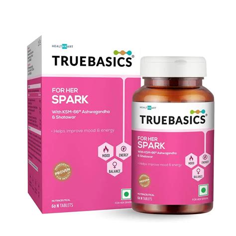 TrueBasics For Her Spark, 60 tablet(s) Unflavoured - Body Building ...