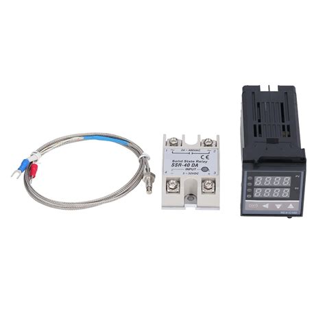 Digital Lcd Pid Rex C100 Temperature Controller Set K Thermocouple ...