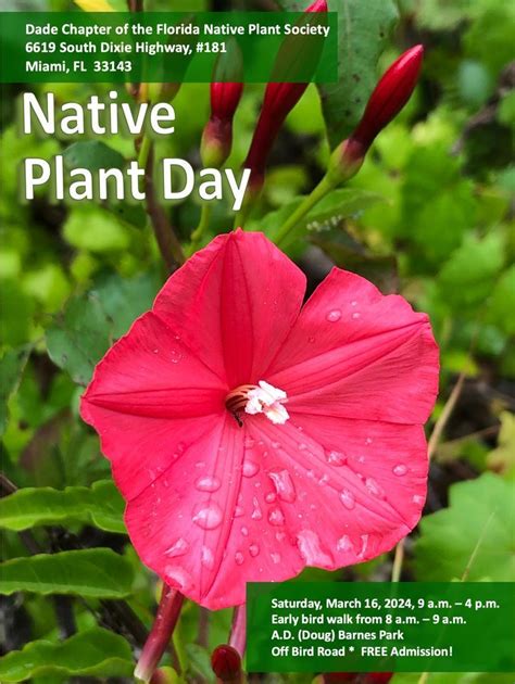26th ANNUAL NATIVE PLANT DAY, A.D. ''Doug'' Barnes Park, Coral Terrace ...