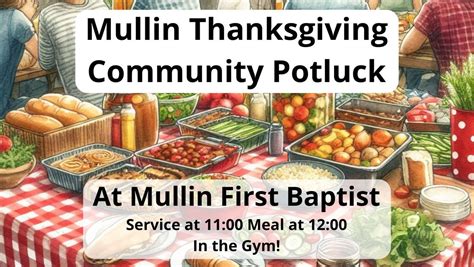 Mullin Thanksgiving Community Potluck, Mullin, TX, United States, Texas ...