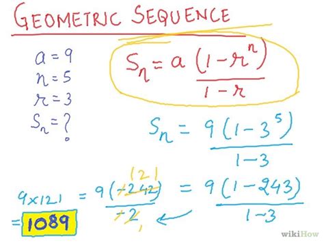 Image result for Geometric Progression Formula