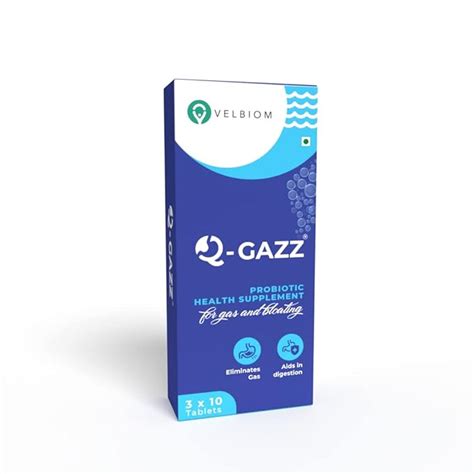Buy Velbiom Q-gazz | Helps in Gas, Bloating & Indigestion | Clinically ...