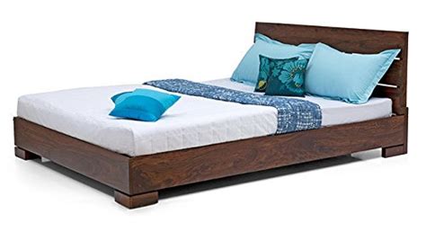 Urban Ladder Ohio Queen Size Solid Wood Bed (Sheesham Wood - Brown ...
