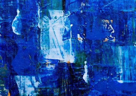 Photo of Blue Abstract Painting · Free Stock Photo