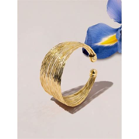 Buy Accessorize London Women Gold Multilayer Cuff Bracelet Online