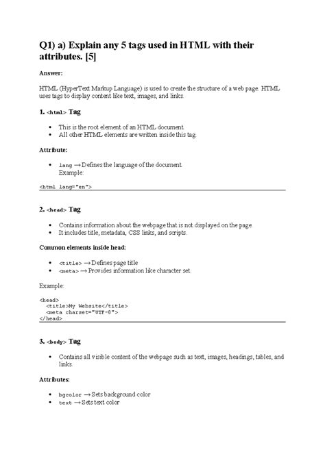 WAD Insem - HTML, CSS, Bootstrap, and JavaScript Concepts Explained ...
