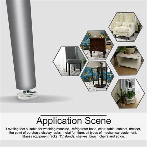 Buy M8 x 25 x 30mm Leveling Feet Adjustable Leveler for Furniture ...