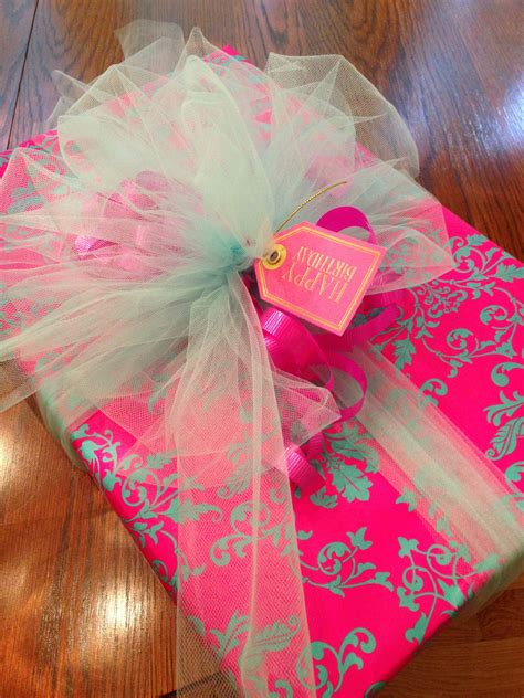 Present Wrapping With Ribbon