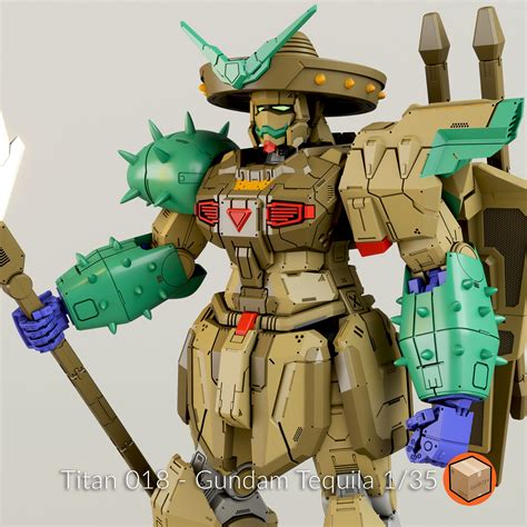🤖 Titan 018 - 1/35 Aka Tequila Gundam・ 3D File for 3D printing・Cults